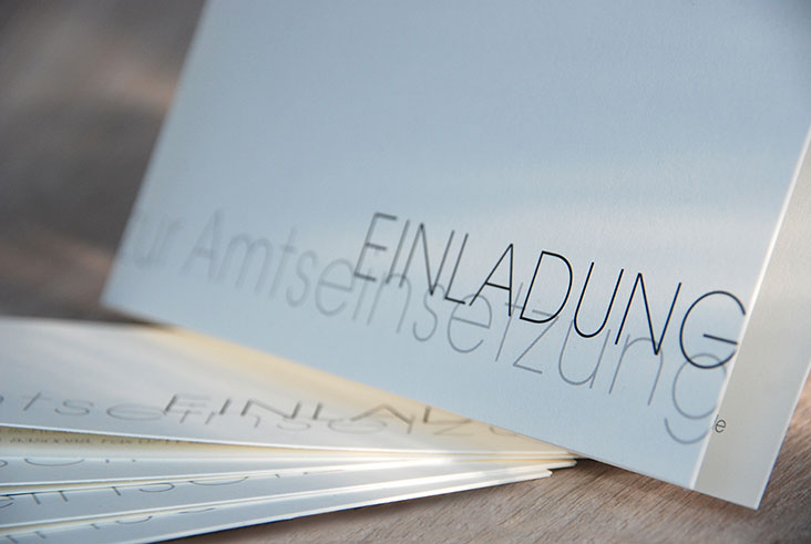 Tanja Würtele, Design, Print, Einladung Amtseinsetzung1