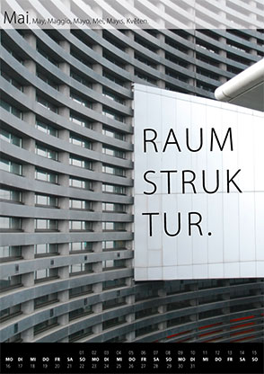 Tanja Wuertele, Design, Freie Arbeiten, Kalender Strukturen 2016, Mai